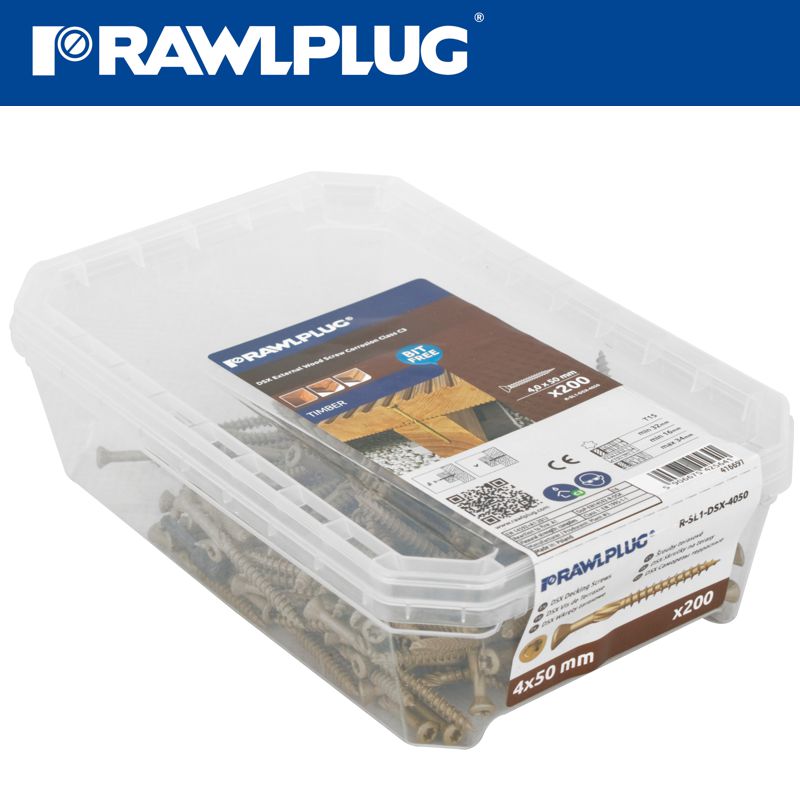 rawlplug-r-dsx-decking-screws-m4-x-50x30-ginger-ruspert-x200-tub-raw-r-sl1-dsx-4050-3