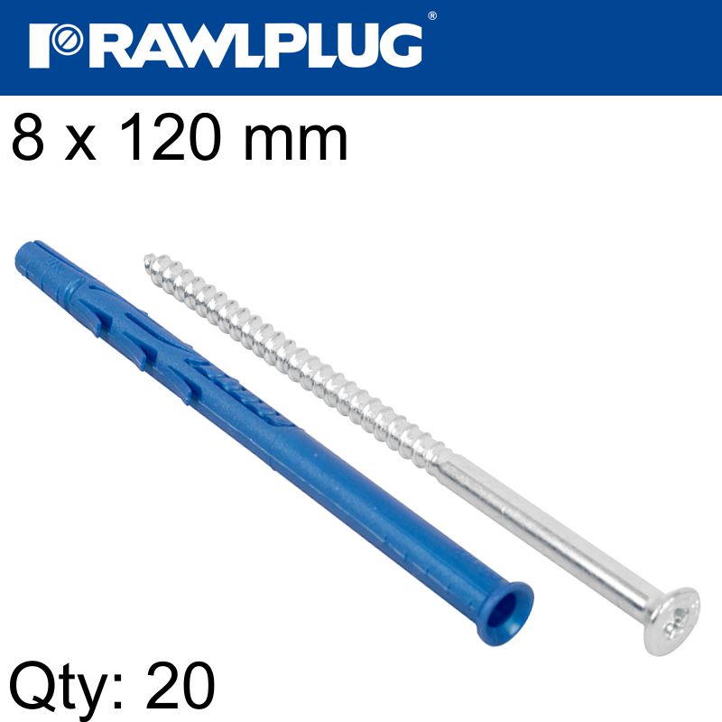 rawlplug-frame-fixing-ff1-with-csk-head-screw-8x120mm-20psc-per-tub-raw-r-sl1-ff1n-08l120-3