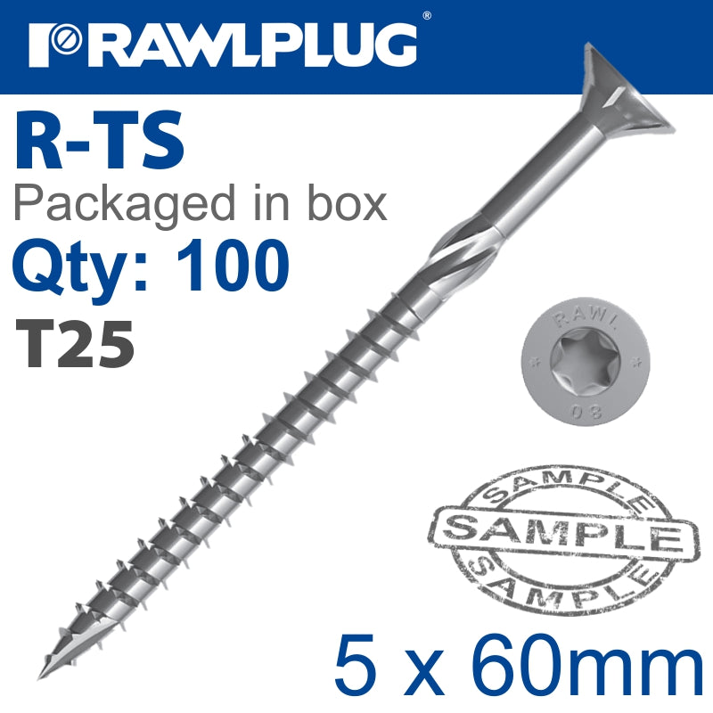 rawlplug-torx-t25-chipboard-screw-5.0x60mm-x100-box-raw-r-ts-5060-1