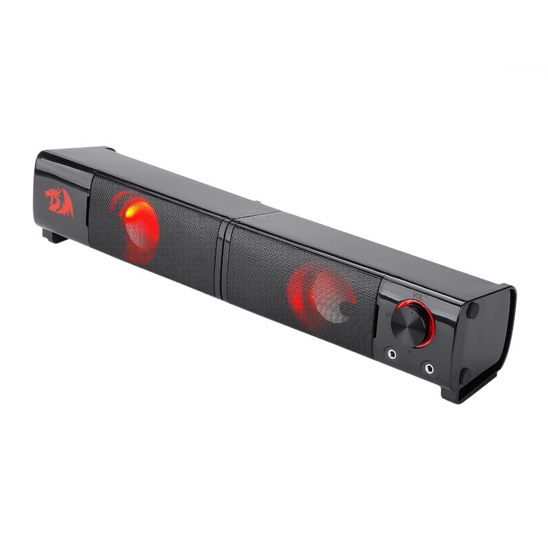 redragon-2.0-sound-bar-orpheus-2x3w-3.5mm-red-led-gaming-speaker---black-1-image