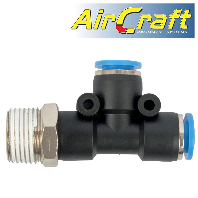 aircraft-pu-hose-fitting-tee-10mm-x-10mm-x-3/8'm-sg-apd10-03-1