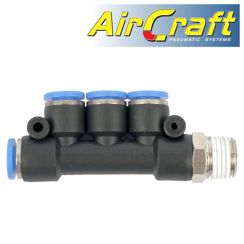 aircraft-pu-hose-fitting-manifold-4-x-6mm-port-x-1/4'm-sg-apkd06-02-1