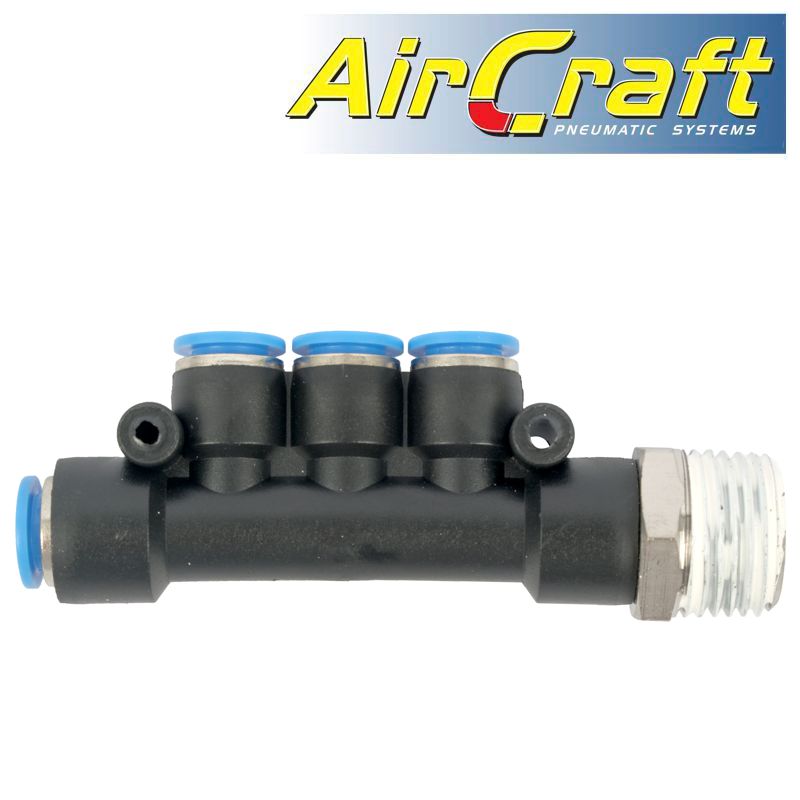 aircraft-pu-hose-fitting-manifold-4-x-8mm-port-x-1/2'm-sg-apkd08-04-1