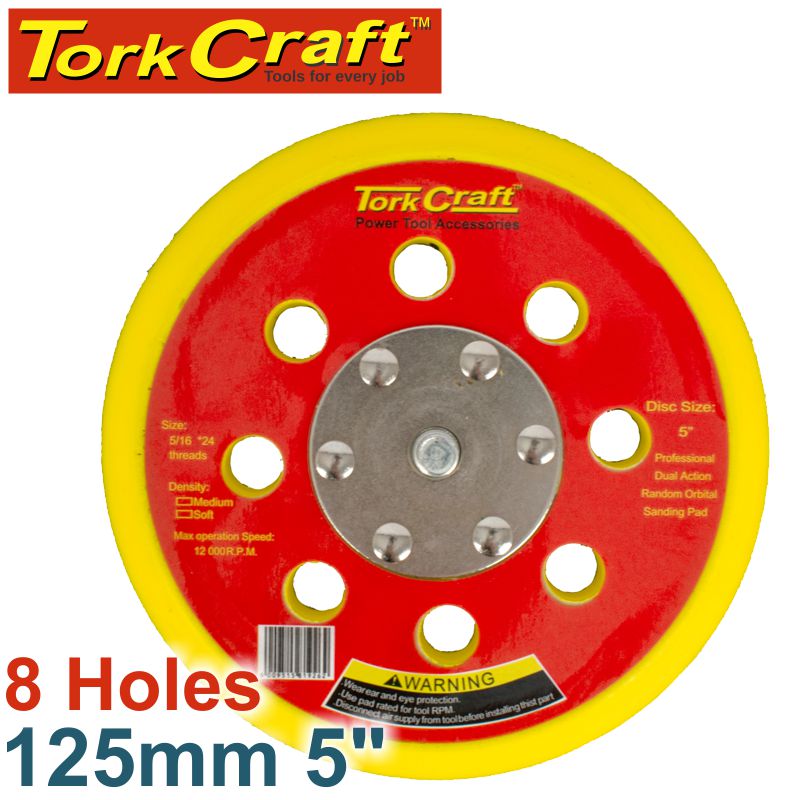 tork-craft-da-sander-pad-hook-and-loop-5-16---24unf-8-holes-med-soft-125mm-5'-spc00113-1