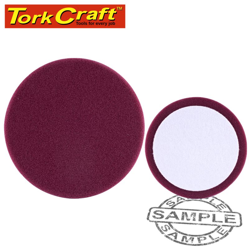 tork-craft-foam-pad-hook-and-loop-maroon-sponge-150mm-6'-heavy-compounding-spc00201-3
