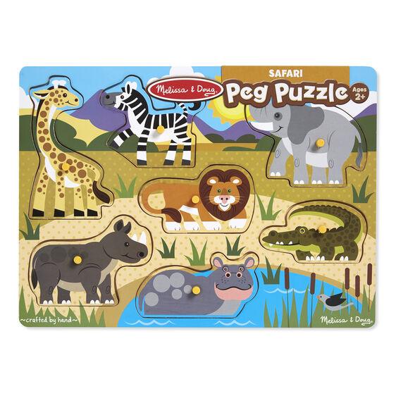 Melissa & Doug Safari Peg Puzzle (Pre-Order)