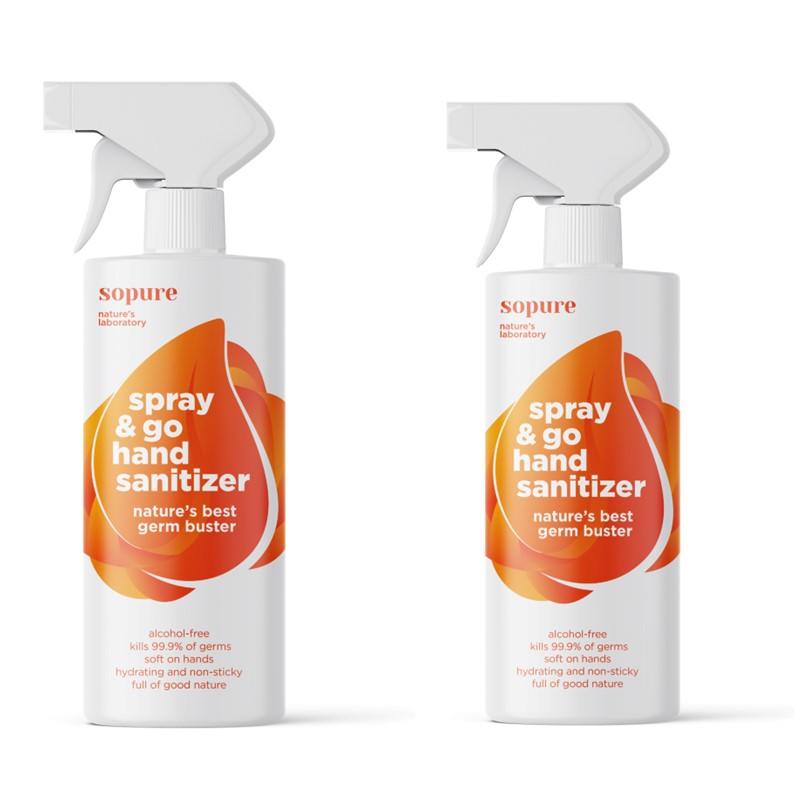 SoPure Spray & Go Hand Sanitizer 250 ml (2 PACK) - 4aKid