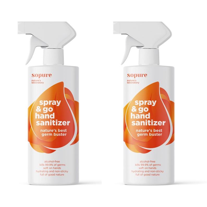 SoPure Spray & Go Hand Sanitizer 500 ml (2 PACK) - 4aKid