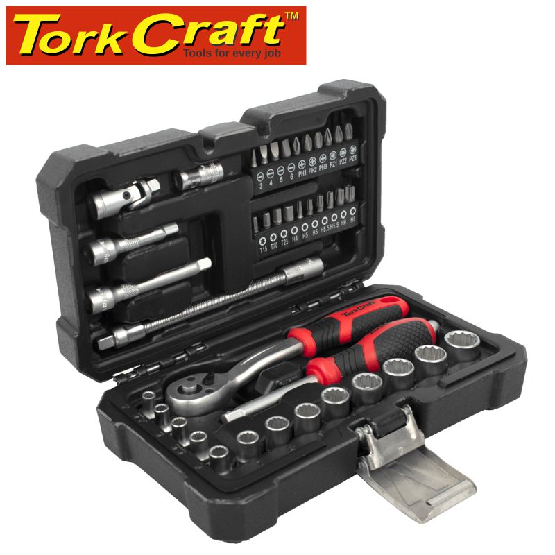 tork-craft-socket-&-ratchet-drive-set-40pc-1/4'-crv-12-point-tc75040-3