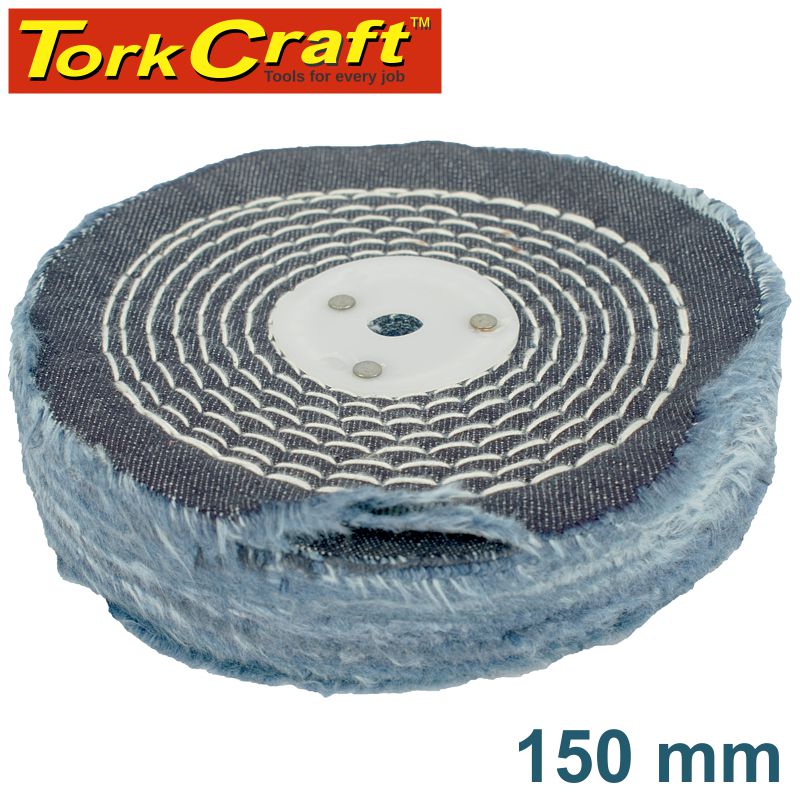 tork-craft-colour-buff/mop-150mm-x-2-section-x-30mm-thick-1/2'-hole-tcbf150-2c-1