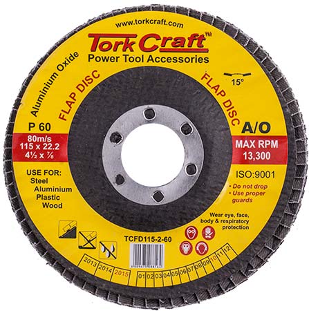 tork-craft-flap-disc-115mm-15-deg.angle-60grit-a/o-tcfd115-2-60-1