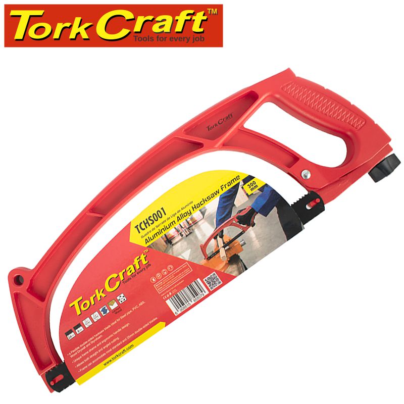 tork-craft-aluminum-alloy-hacksaw-frame-300mm-c/w-flexible-double-edge-blade-tchs001-1