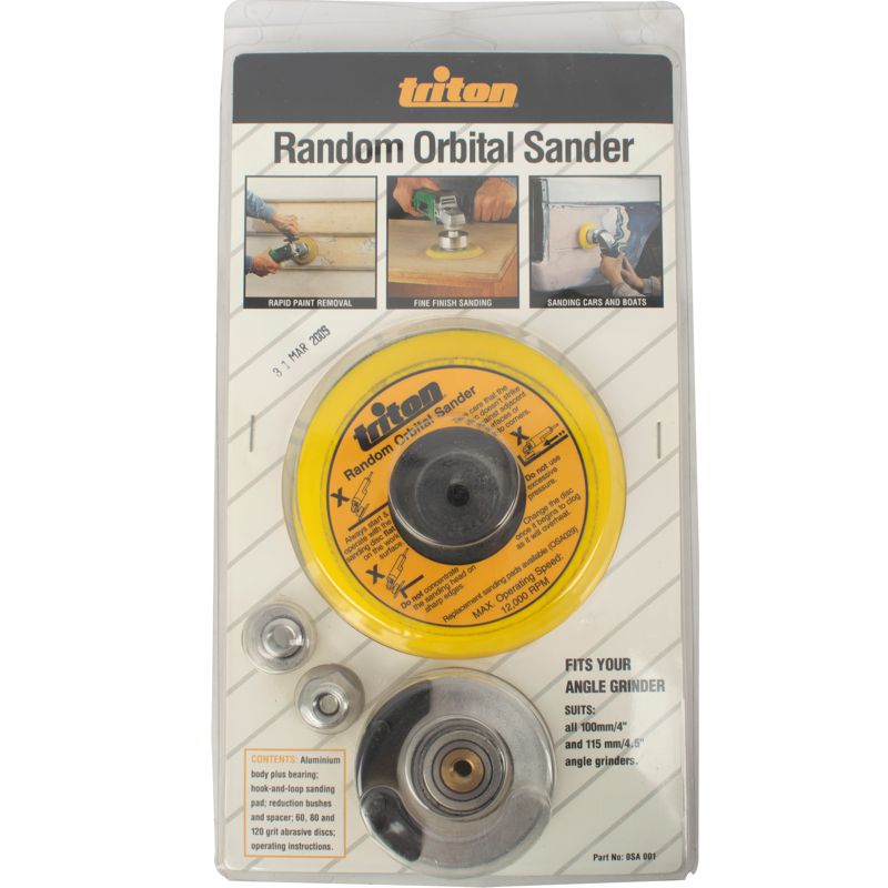 TRITON RANDOM ORBITAL SANDER ATTACHMENT FOR 115 ANGLE GRINDER TRIOSA00