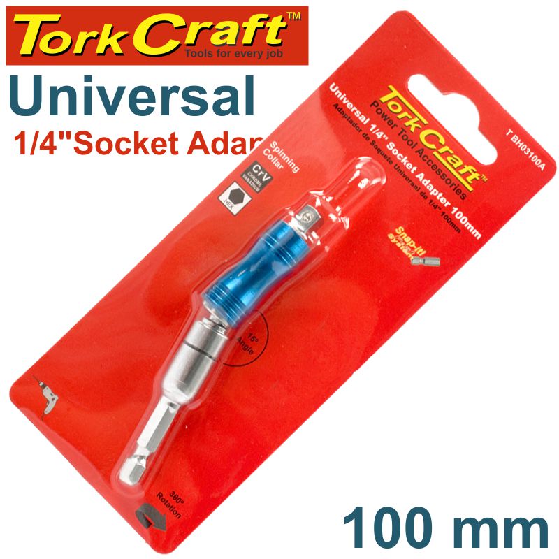 tork-craft-socket-adapter-100mm-universal-1/4'-1/4-sq-m-1/4-hex-m-carded-t-bh03100a-3