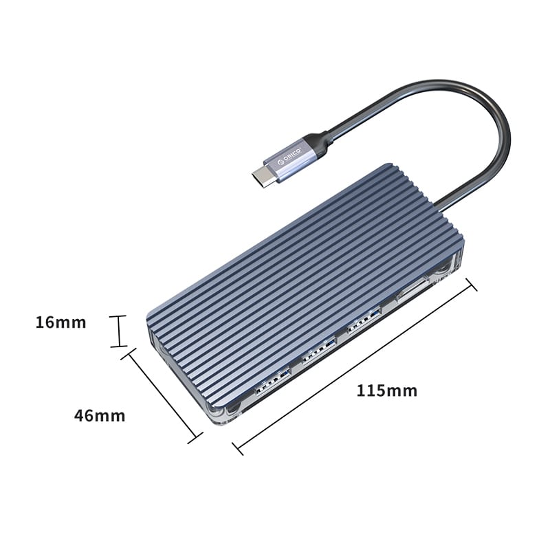 orico-6-port-3-x-usb3.0|1-x-hdmi|1-x-tf|1-x-sd-transparent-hub---grey-5-image