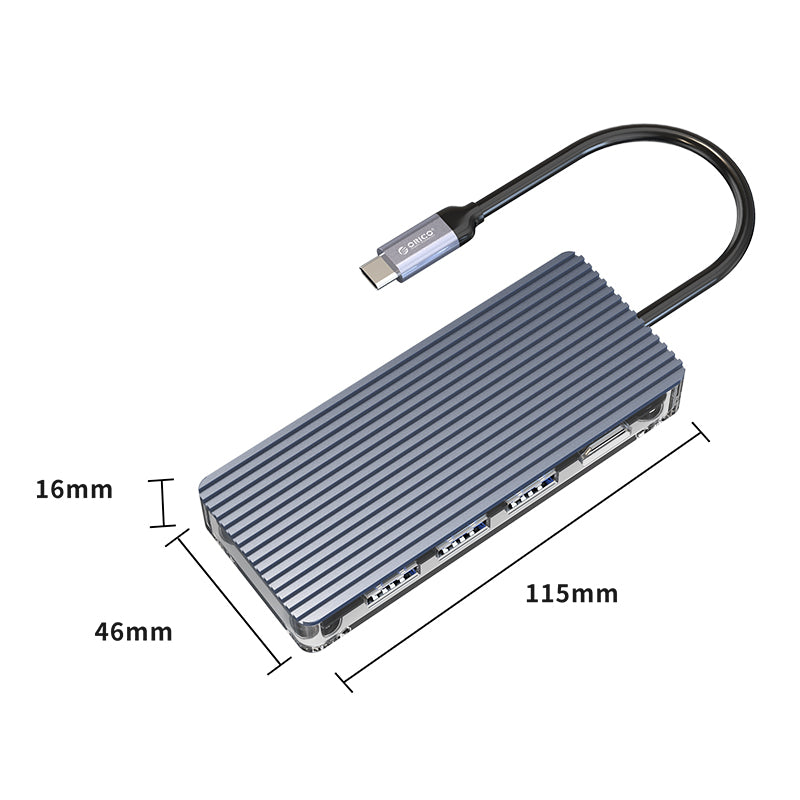 orico-7-port-3-x-usb3.0|1-x-hdmi|1-x-tf|1-x-sd|1-x-type-c-transparent-hub---grey-5-image
