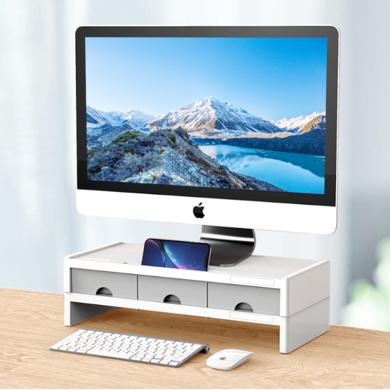 orico-14cm-desktop-monitor-stand-with-drawers---white-5-image