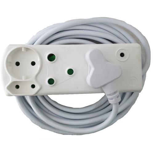 Alphacell 4-way Multiplug with 5-metre Extension