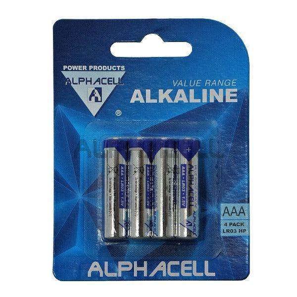 Alphacell Value Battery - Size AAA 4pc