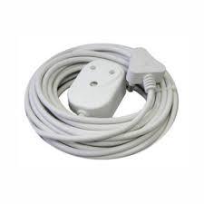 Alphacell White Extension Cord 10A - 15m