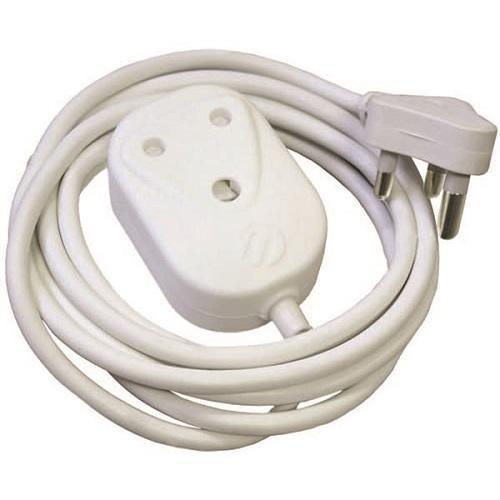 Alphacell White Extension Cord 16A - 3m