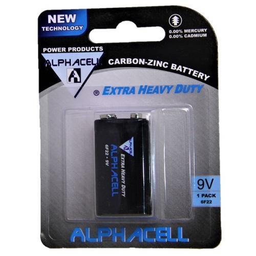 Alphacell Zinc Carbon Battery - Size 9V 1pc