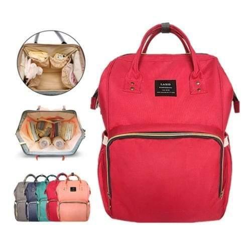 Backpack Baby Diaper Bag - Red
