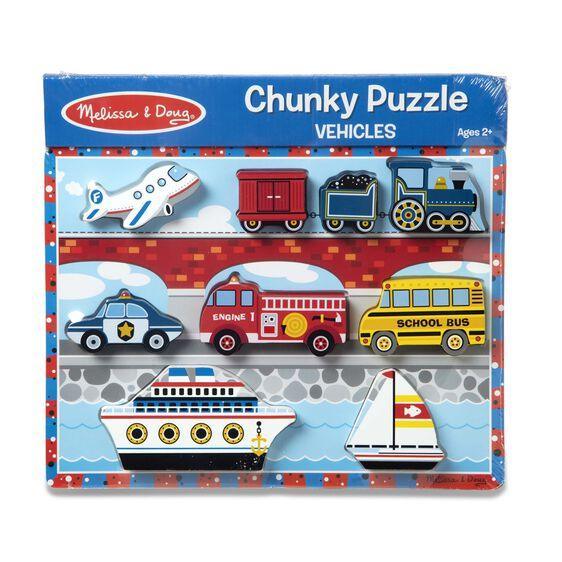 Melissa & Doug Chunky Puzzle - Vehicles (Pre-Order)
