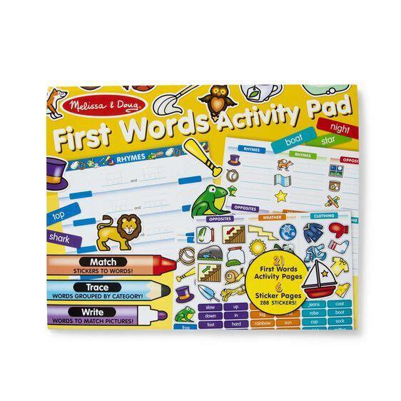 Melissa & Doug - First Words Activity Pad (Pre-Order)