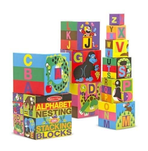 Melissa & Doug Nesting Stacking Blocks - Alphabet (Pre-Order)