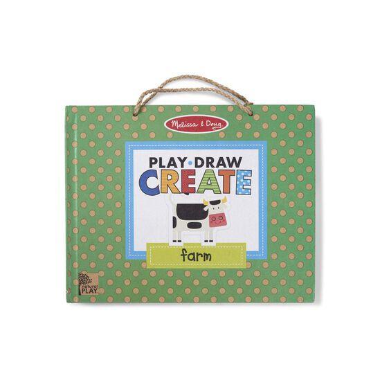 Melissa & Doug Play, Draw, Create Reusable Drawing & Magnet Kit - Farm Fun (Pre-Order)