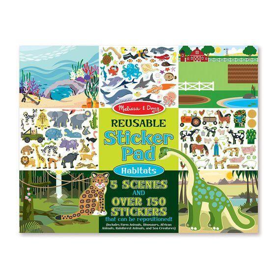 Melissa & Doug Reusable Sticker Pad - Habitats (Pre-Order)