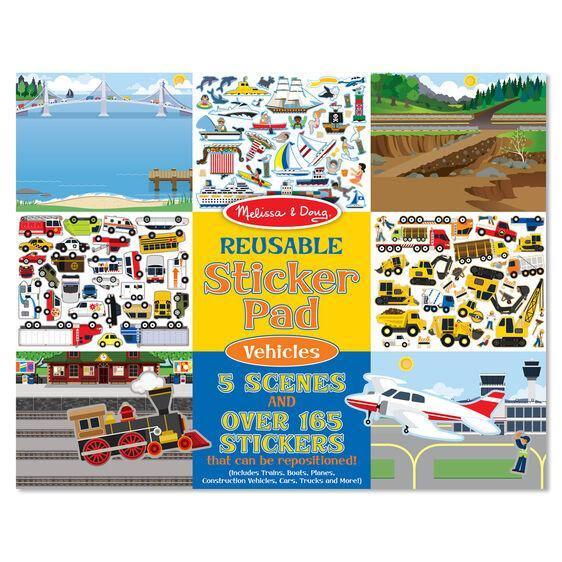 Melissa & Doug Reusable Sticker Pad - Vehicle (Pre-Order)