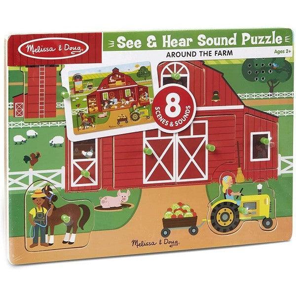 Melissa & Doug Sound Puzzle - Around the Farm (Pre-Order)