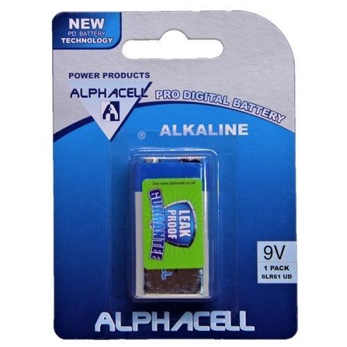 Pack of 3 Alphacell Pro Alkaline Digital Battery - Size 9V 1pc
