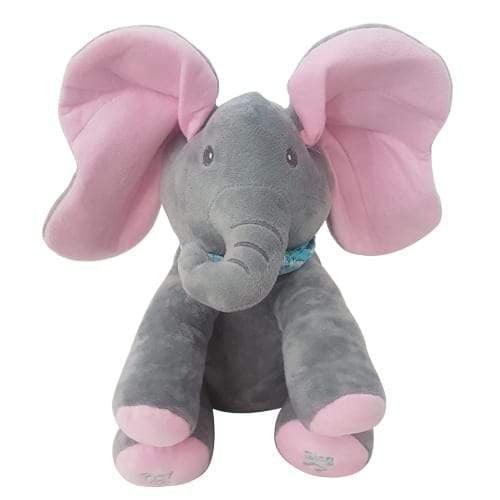 Plush Peek-a-Boo Elephant - Pink