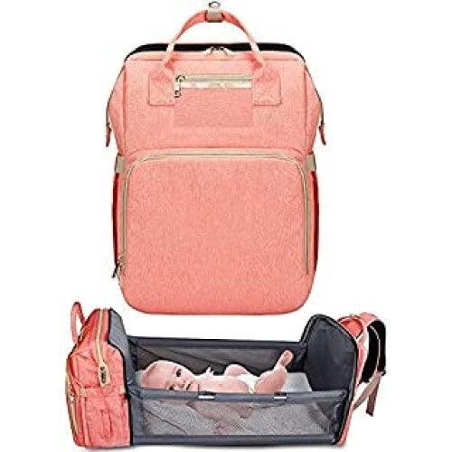 Portable Foldable Baby Bed Backpack Bag - Assorted Colours